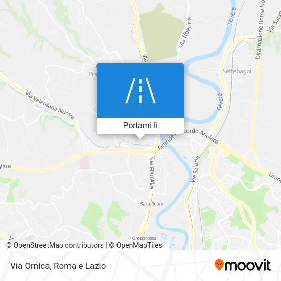 Mappa Via Ornica