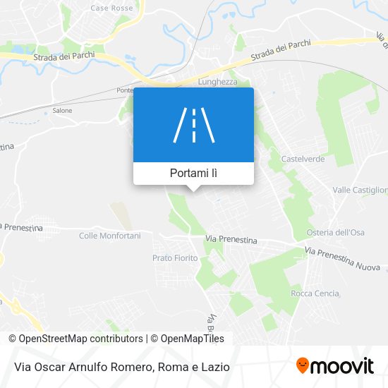Mappa Via Oscar Arnulfo Romero