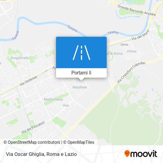 Mappa Via Oscar Ghiglia