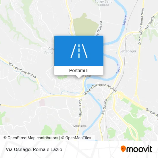 Mappa Via Osnago