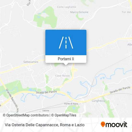 Mappa Via Osteria Delle Capannacce
