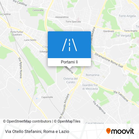 Mappa Via Otello Stefanini