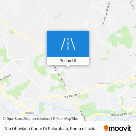 Mappa Via Ottaviano Conte Di Palombara