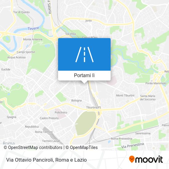 Mappa Via Ottavio Panciroli
