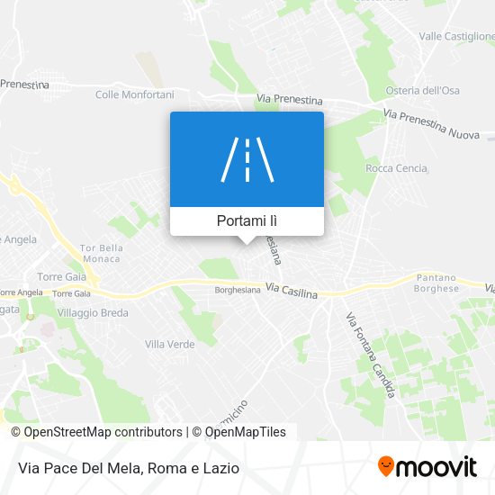 Mappa Via Pace Del Mela