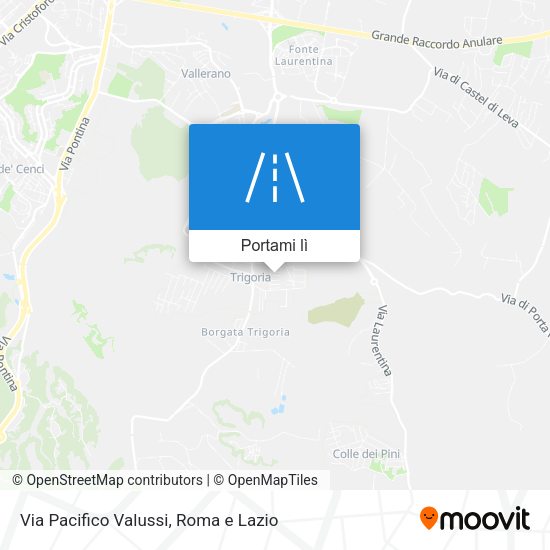 Mappa Via Pacifico Valussi