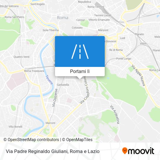 Mappa Via Padre Reginaldo Giuliani