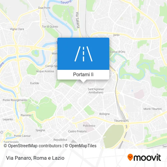 Mappa Via Panaro