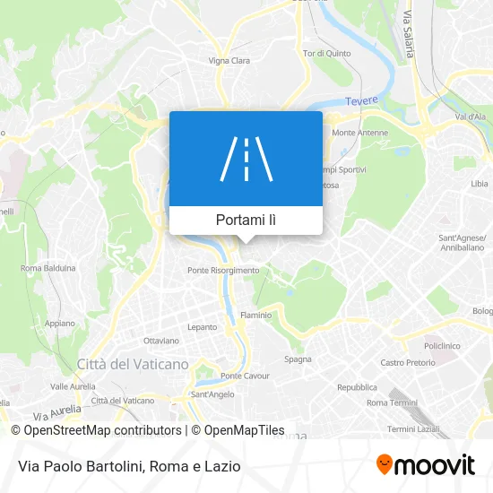 Mappa Via Paolo Bartolini