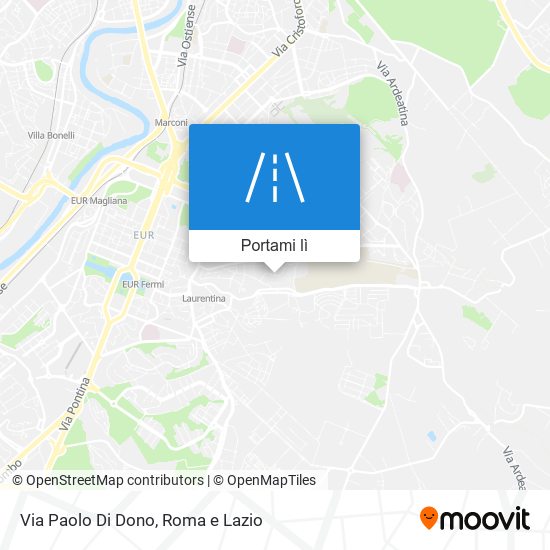 Come arrivare a Via Paolo Di Dono a Roma con Bus, Metro, Treno o Tram?