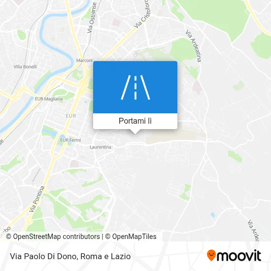 Mappa Via Paolo Di Dono
