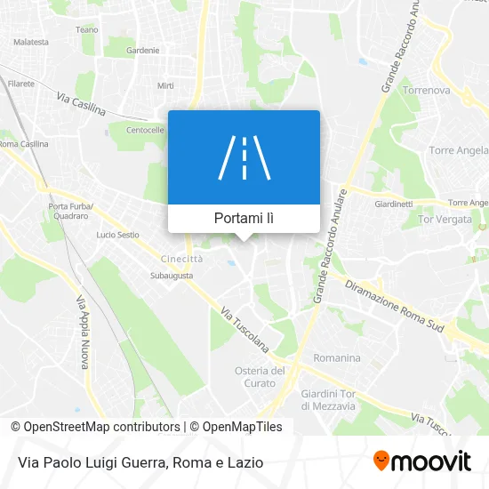Mappa Via Paolo Luigi Guerra