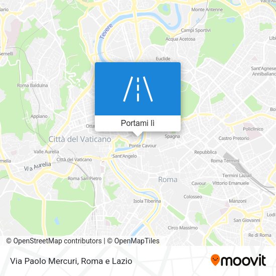Mappa Via Paolo Mercuri