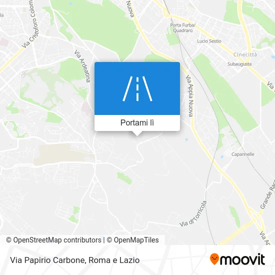 Mappa Via Papirio Carbone