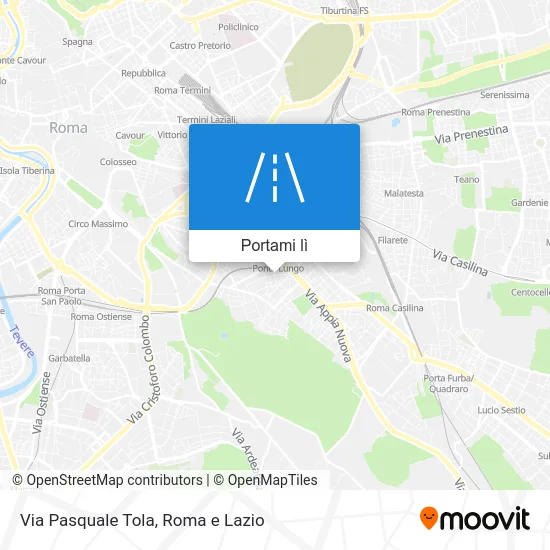Mappa Via Pasquale Tola