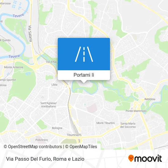 Mappa Via Passo Del Furlo