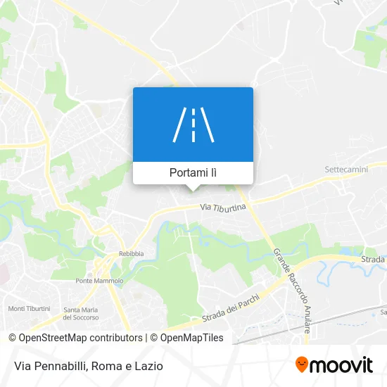 Mappa Via Pennabilli