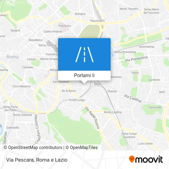 Mappa Via Pescara