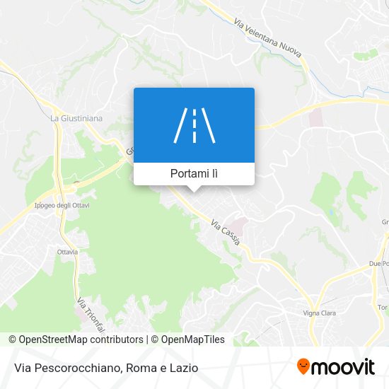 Mappa Via Pescorocchiano