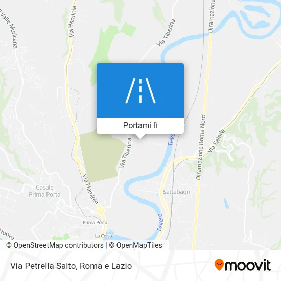 Mappa Via Petrella Salto