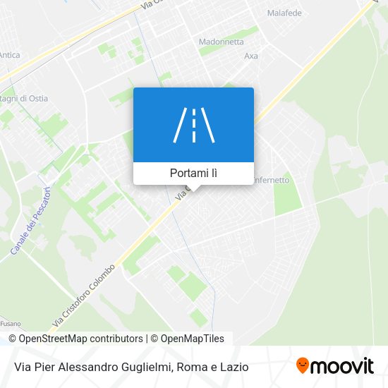 Mappa Via Pier Alessandro Guglielmi