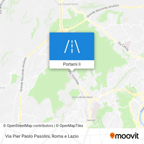 Mappa Via Pier Paolo Pasolini