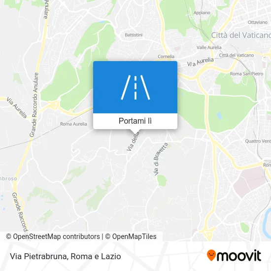 Mappa Via Pietrabruna