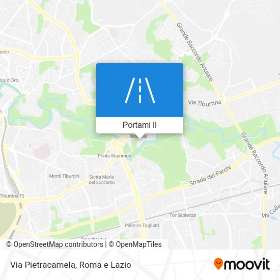 Mappa Via Pietracamela