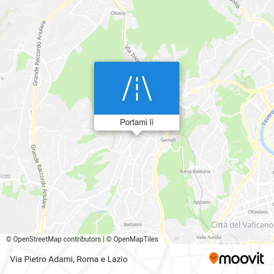 Mappa Via Pietro Adami