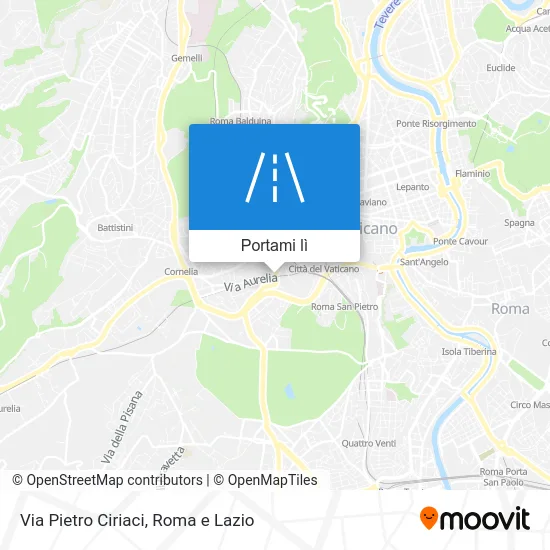 Mappa Via Pietro Ciriaci