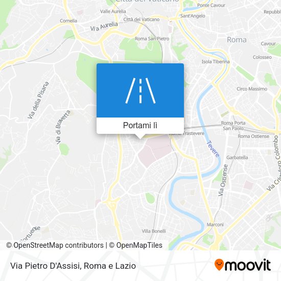 Mappa Via Pietro D'Assisi