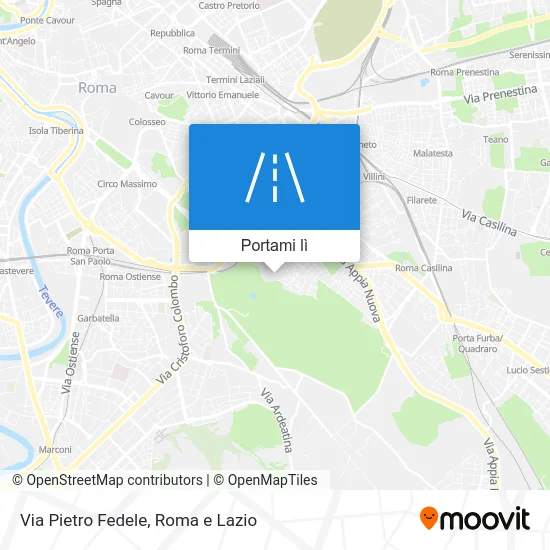 Mappa Via Pietro Fedele