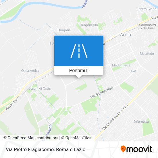 Mappa Via Pietro Fragiacomo