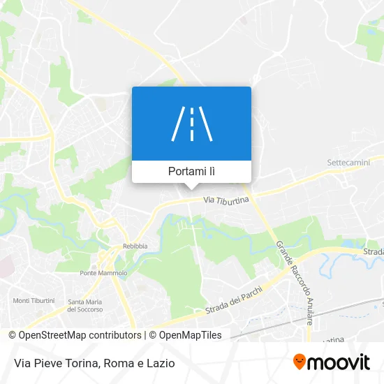 Mappa Via Pieve Torina