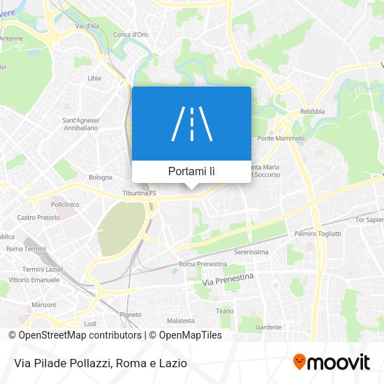 Mappa Via Pilade Pollazzi