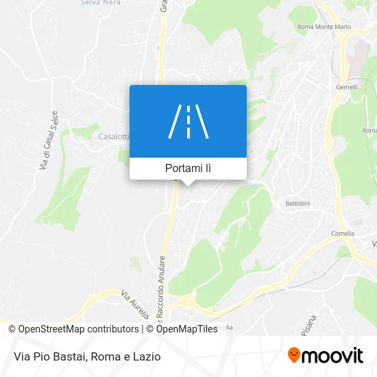 Mappa Via Pio Bastai