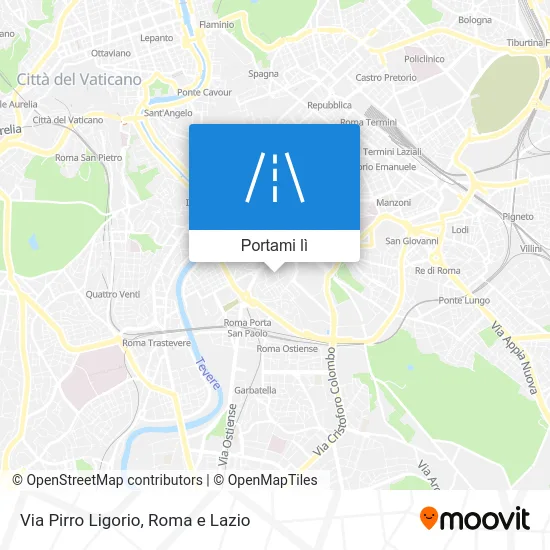 Mappa Via Pirro Ligorio