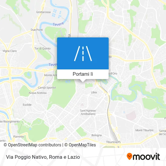 Mappa Via Poggio Nativo