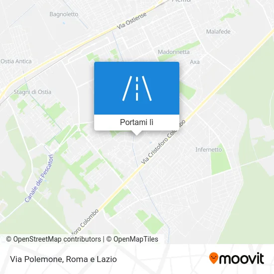 Mappa Via Polemone