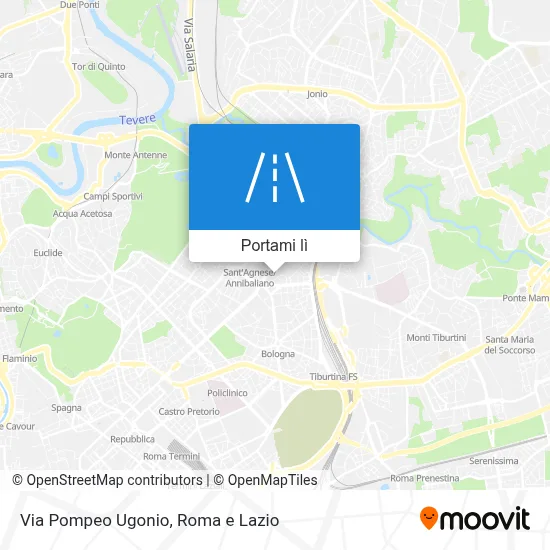 Mappa Via Pompeo Ugonio
