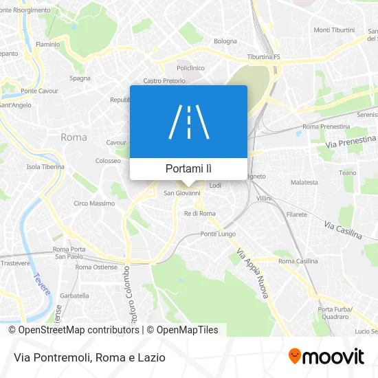 Mappa Via Pontremoli