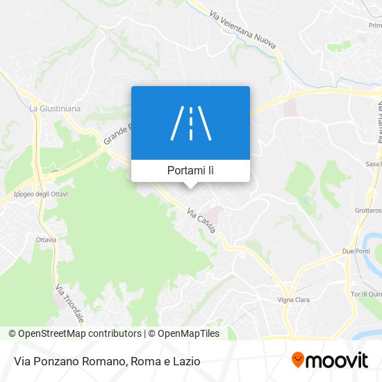 Mappa Via Ponzano Romano