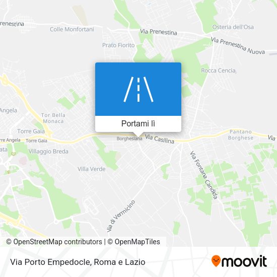 Mappa Via Porto Empedocle