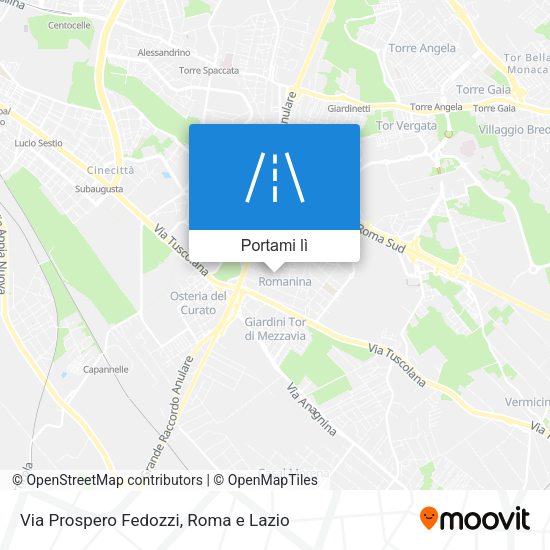 Mappa Via Prospero Fedozzi