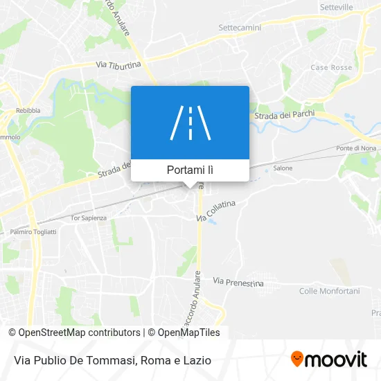 Mappa Via Publio De Tommasi