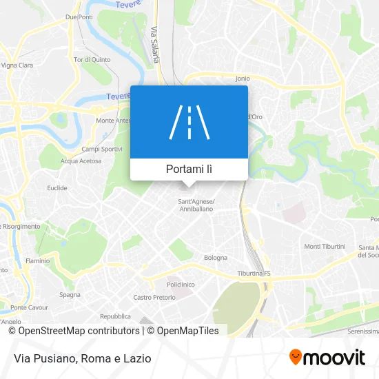 Mappa Via Pusiano