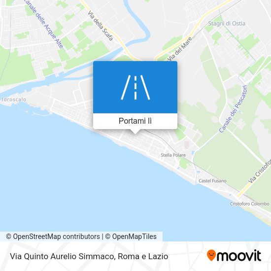 Mappa Via Quinto Aurelio Simmaco