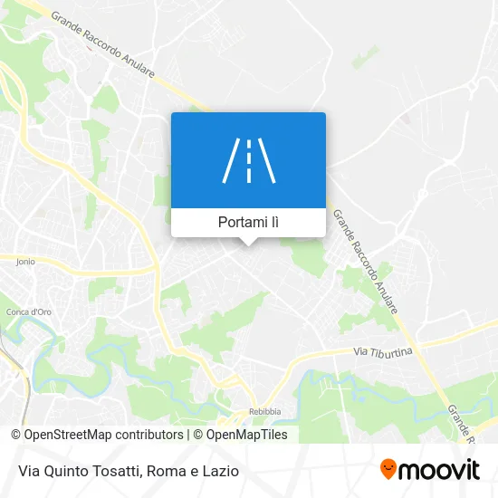 Mappa Via Quinto Tosatti