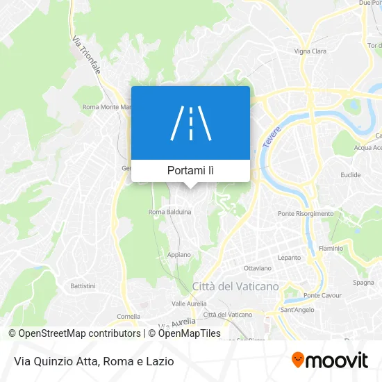 Mappa Via Quinzio Atta