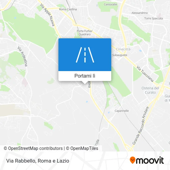 Mappa Via Rabbello